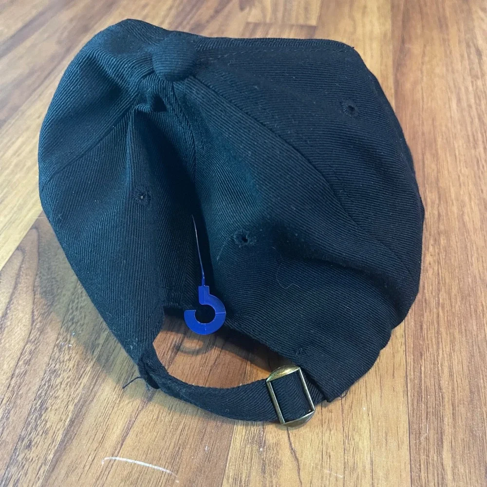 SH Hand Graphic Baseball Cap Mens One Size Black Cotton Adjustable Dad Hat